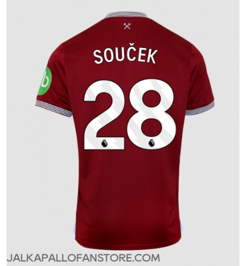 West Ham United Tomas Soucek #28 Kotipaita 2025-26 Lyhythihainen West Ham United Tomas Soucek #28 Kotipaita 2025-26 Lyhythihainen